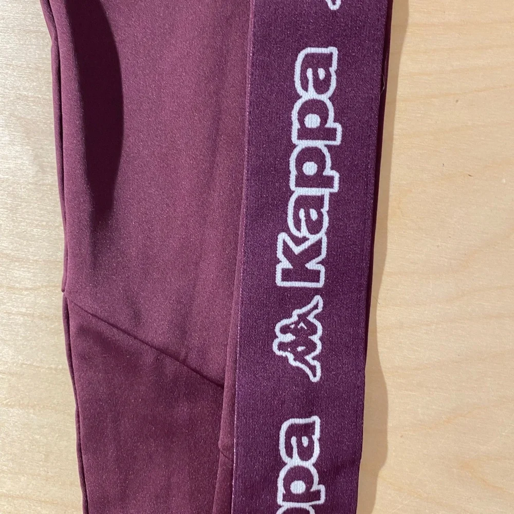 Kappa Burgundy Leggings Small (OQ)